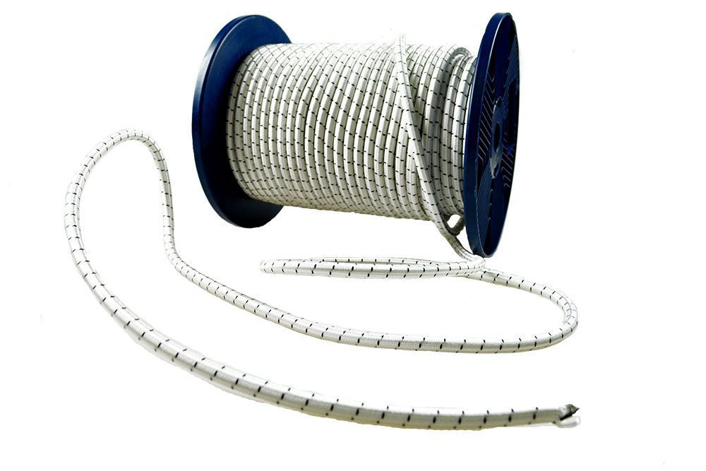 Gummileine 5 mm - Weiß - Meterware 