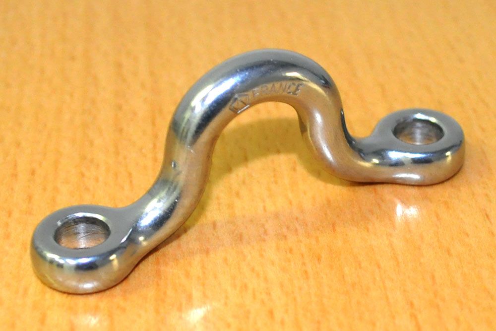 Edelstahl-Leitöse - 16 mm breit 