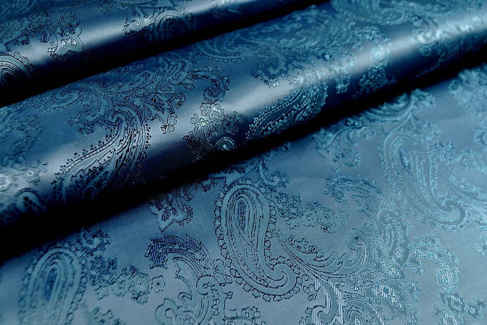 Jacquard-Taft - Paisley Petrol