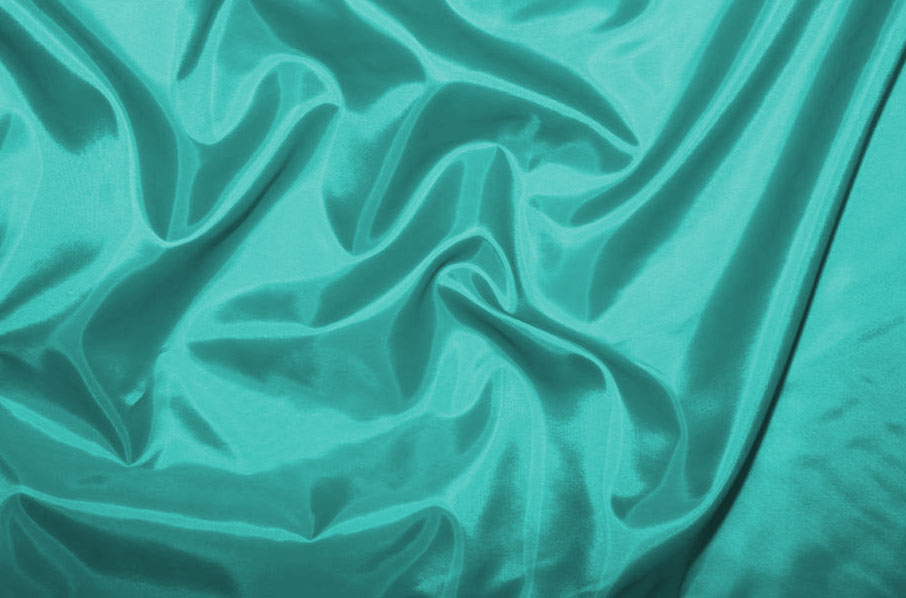 Dekorations Taft - schwer entflammbar - Türkis - 1,0 Meter 