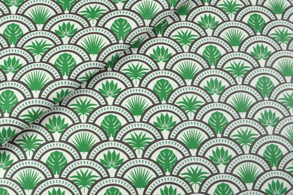 Tischdeckenstoff - Leaf Waves 