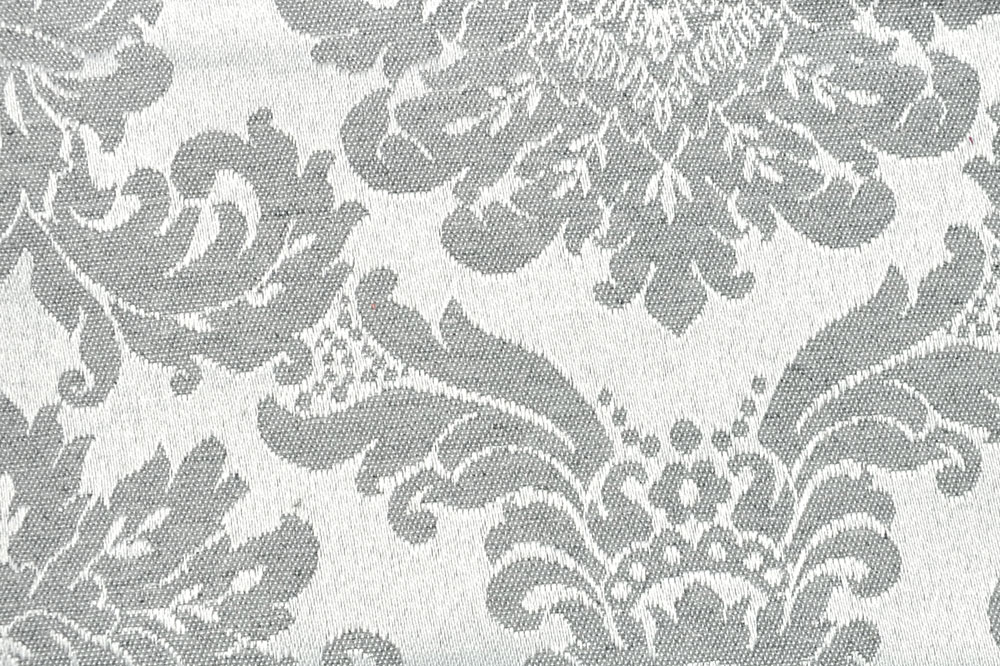 Tischdeckenstoff Damast - Theresia - 280 cm - Grau 