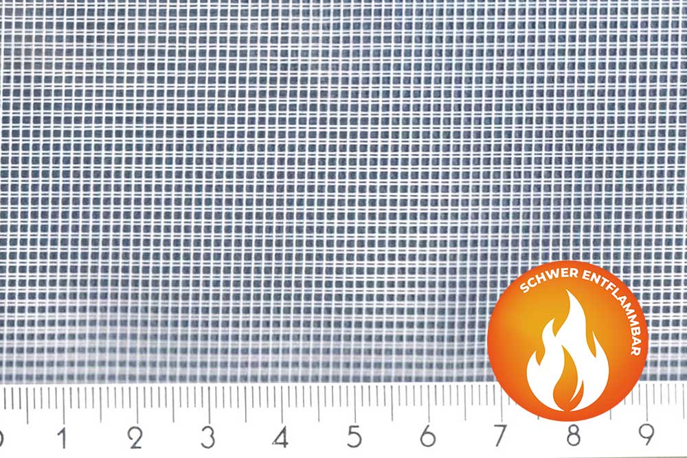 Moskitonetz Meterware - Bleiband - 300 cm - Permament B1 - Weiß 