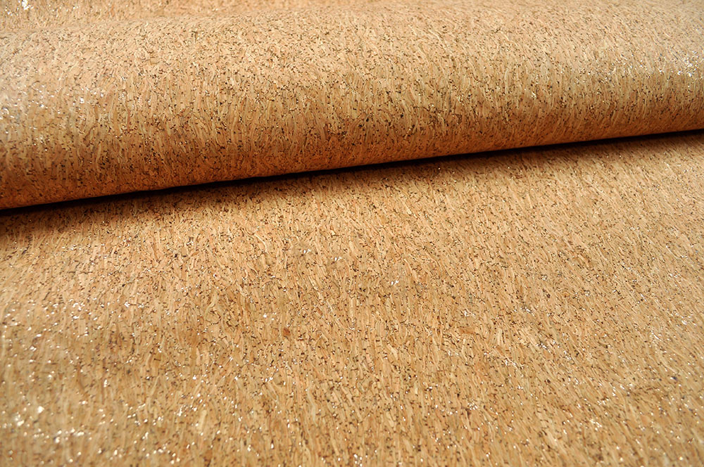 Kork-Stoff - Glitzer - 66 cm 
