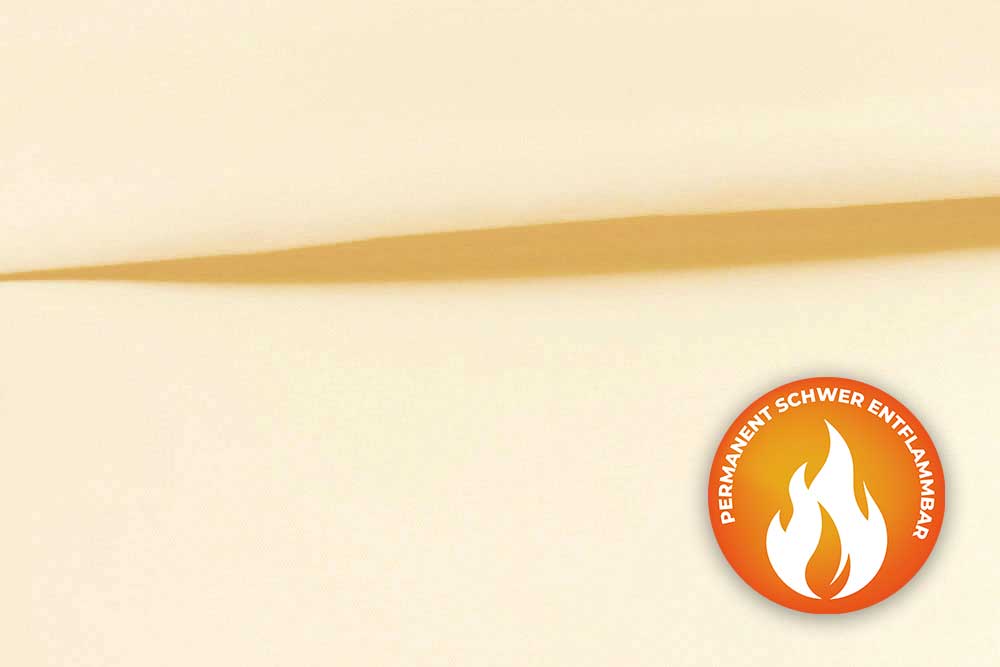 Duschvorhangstoff - Trevira CS - Creme 