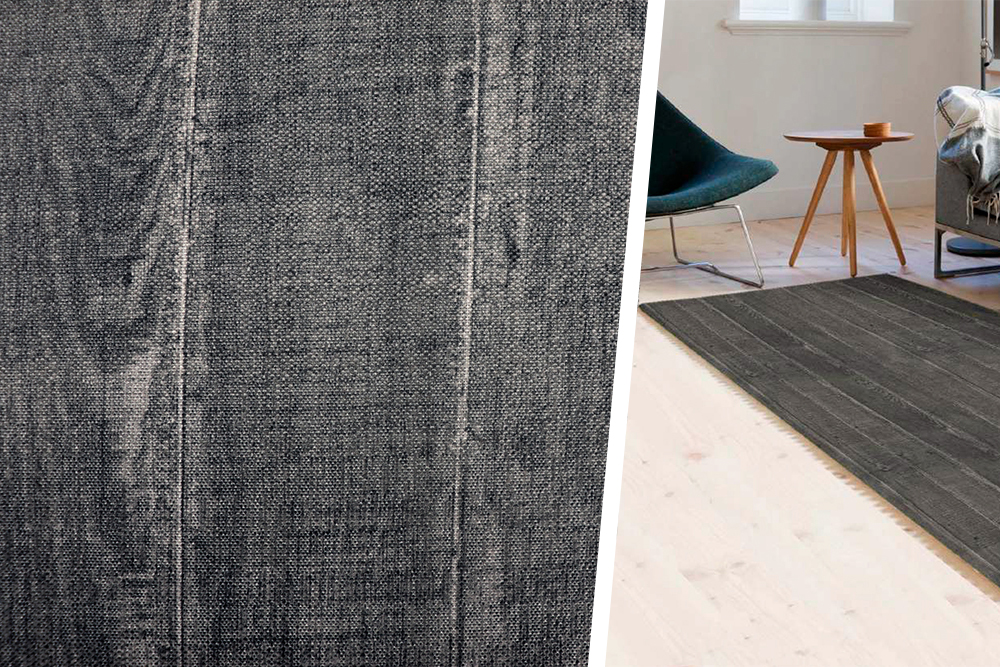 Teppichläufer-Meterware - Dunkles Holz 