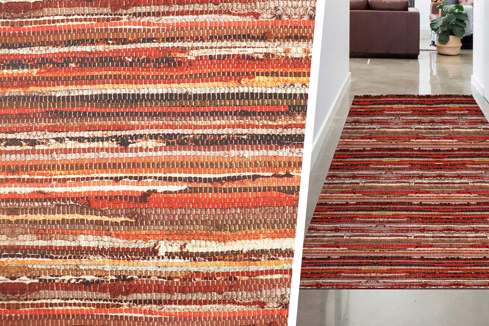 Teppichläufer-Meterware - Flicken-Look 