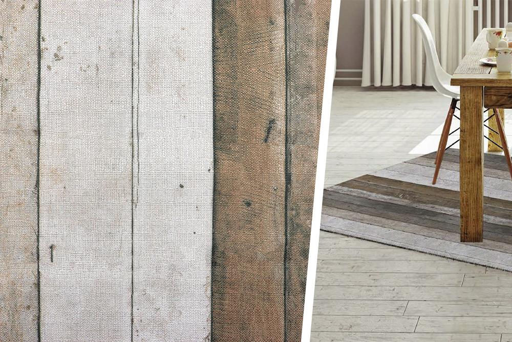 Teppichläufer-Meterware - Holzdielen 