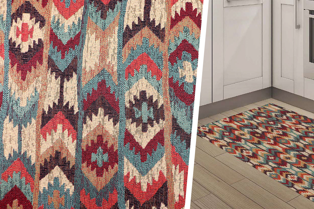 Teppichläufer-Meterware - Jacquard - Ethno 