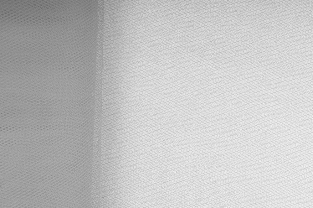 Tüll - Grau - 3,0 Meter 