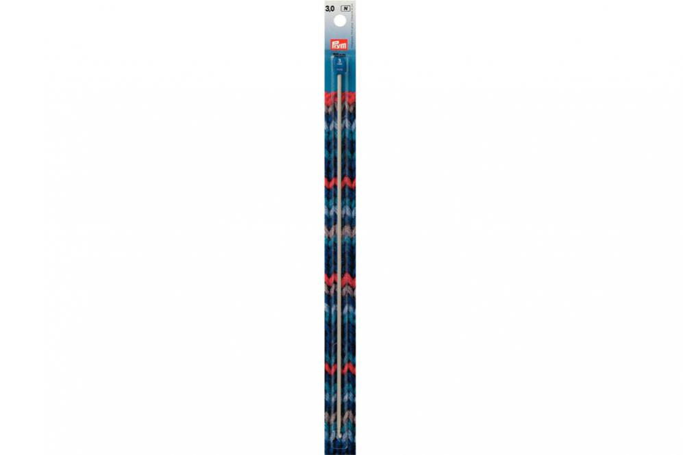 Tunesische Häkelnadeln Prym 30 cm - 3,0 mm Grau ALU 
