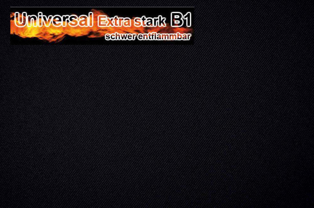 Universal Stoff Extra Stark - B1 - Schwarz - 1,0 Meter 
