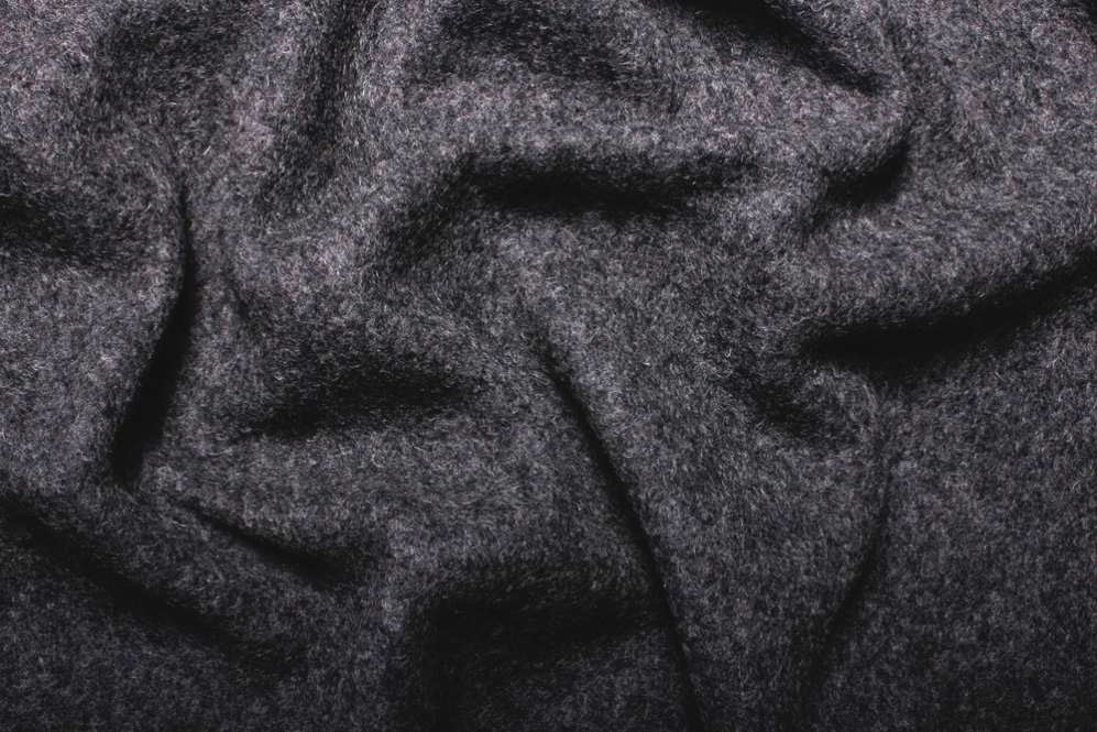 Walkloden Melange - 100% Wolle Dunkelgrau