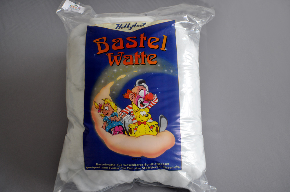 5 kg Bastelwatte, Füllwatte 