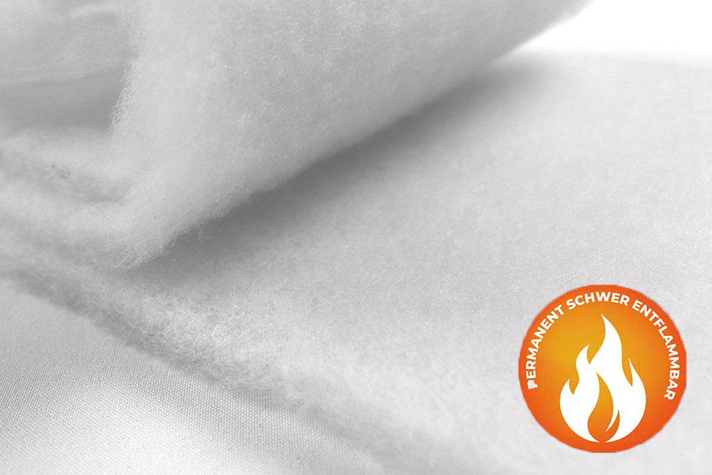 Wattevlies 1 cm TREVIRA CS - permanent schwer entflammbar 