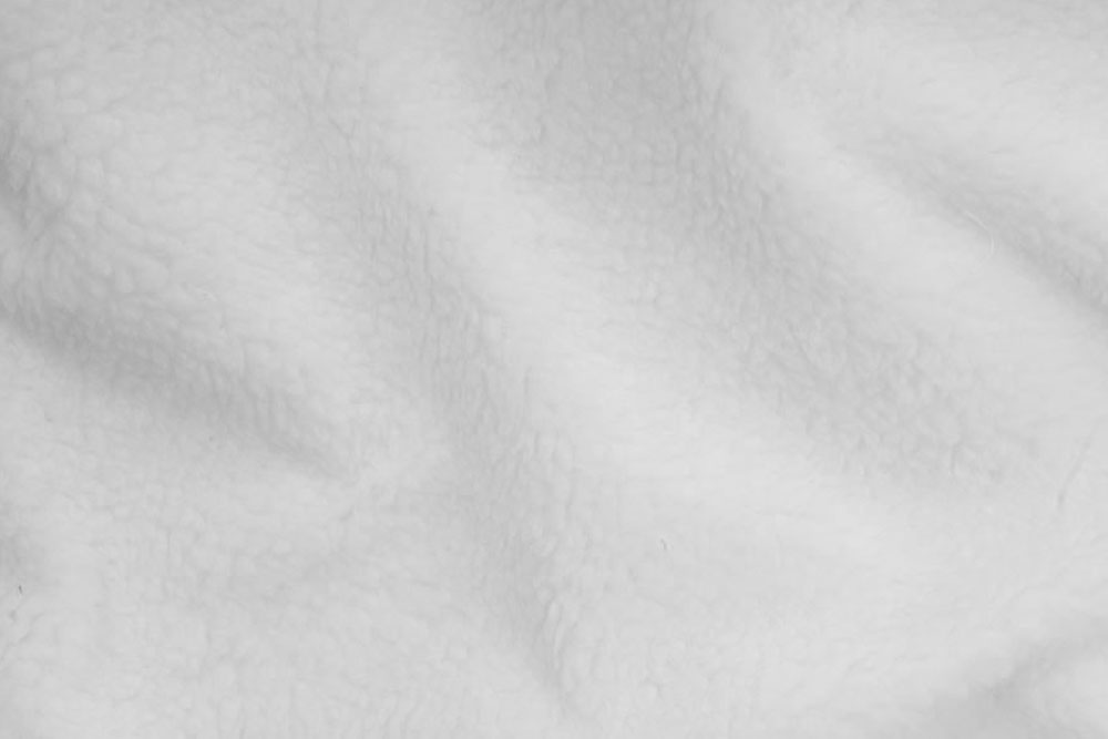 Lammfell Imitat - Weiß - 1,0 Meter 