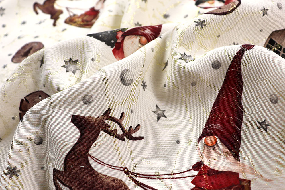 Jacquard Glitzer - Wichtel-Weihnacht 