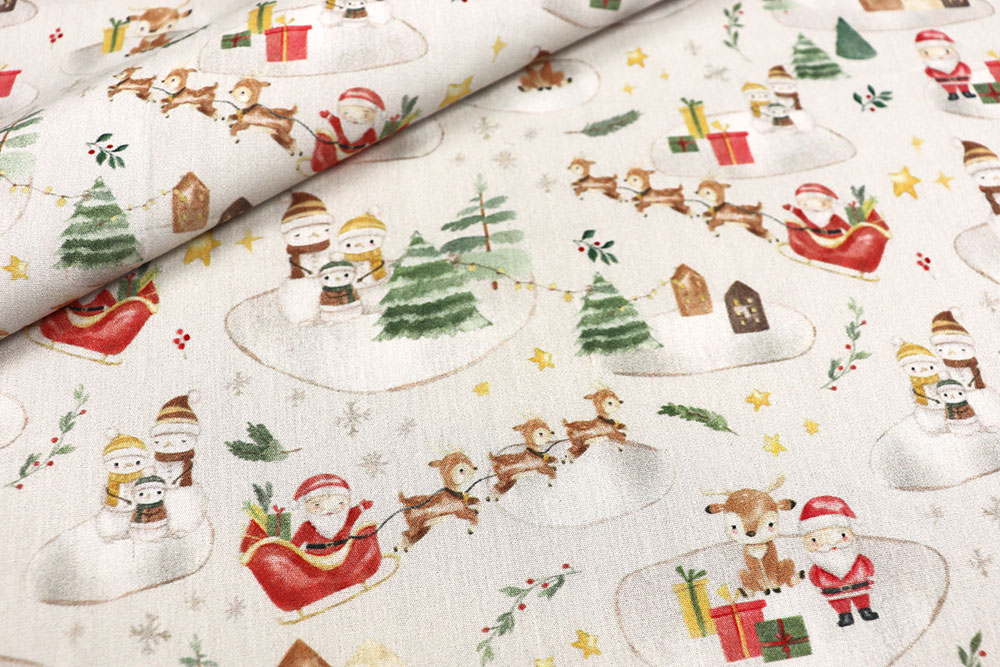 Weihnachtsstoff - Süße Weihnachtswelt 