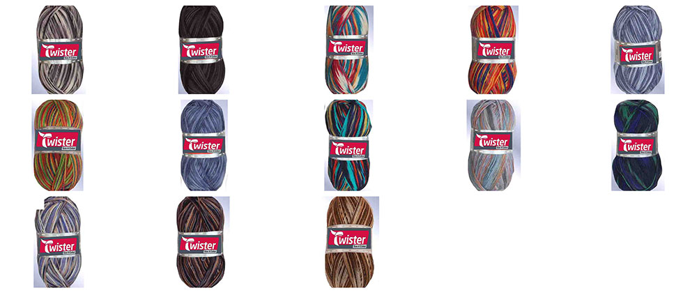 Twister Sockenwolle Bunt 100 g 