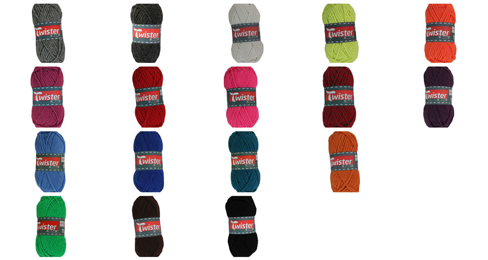 Twister Mützenwolle 50 g - Uni 