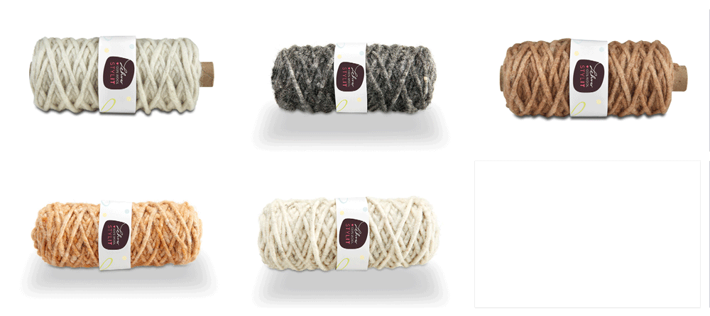 Makramee-Garn - 5 mm - Jutekern - 50-Meter-Rolle 