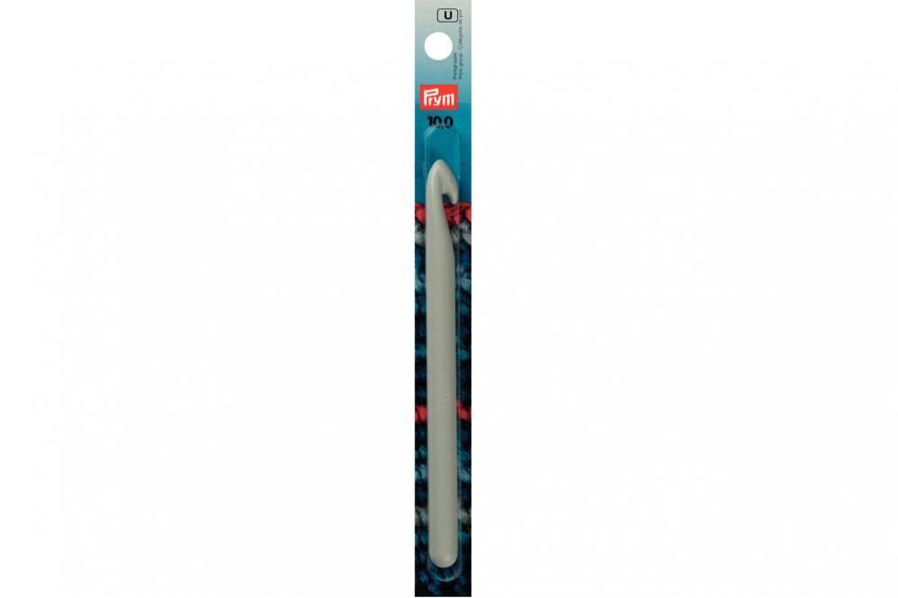 Woll-Häkelnadeln Prym 14 cm - 10,0 mm Grau - o. Griff KST 