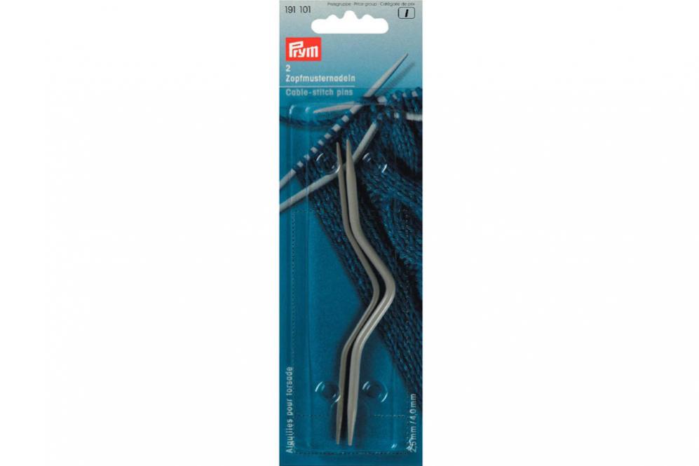 Zopfmusternadeln Prym 2,5 + 4,0 mm Grau ALU 