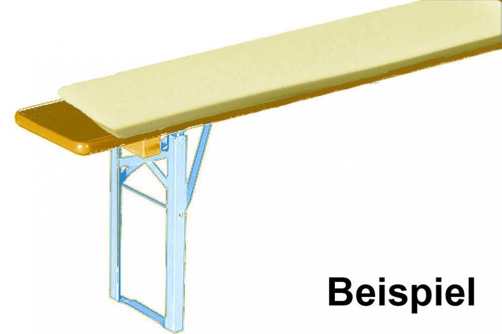 Bankauflage - Schaumstoff fest - 200 x 40 cm - 3 cm stark - Gelb