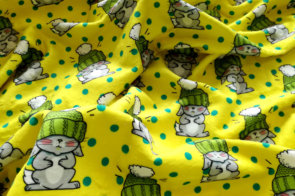 Frottee-Fleece - Hase Frosty