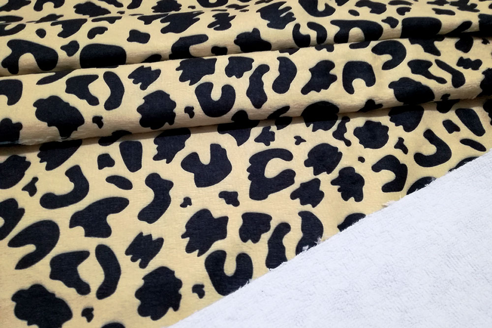 Frottee-Fleece - Leopard