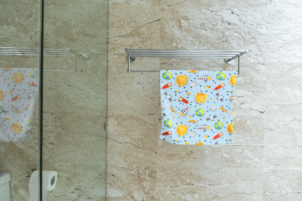 Reise ins Weltall - Frottee-Fleece