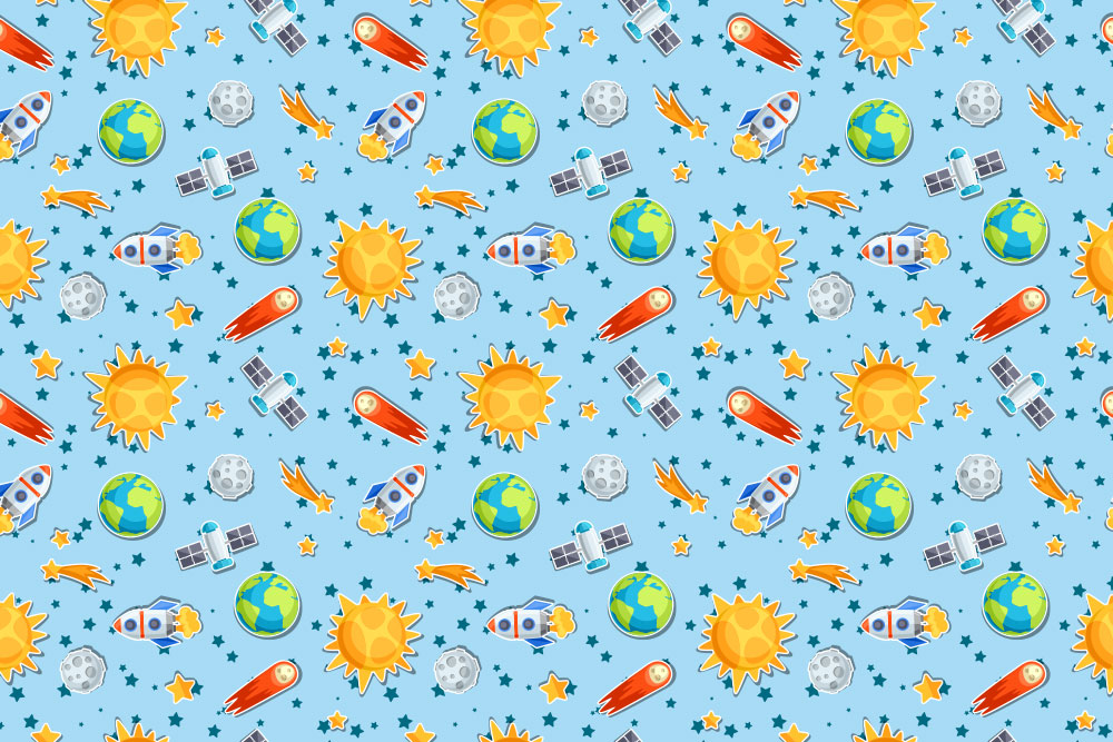 Reise ins Weltall - Frottee-Fleece