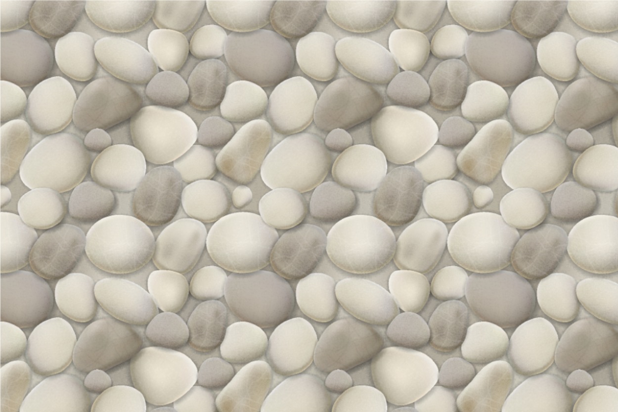 Akustikgewebe - perm. schwer entfl. - Kieselsteine