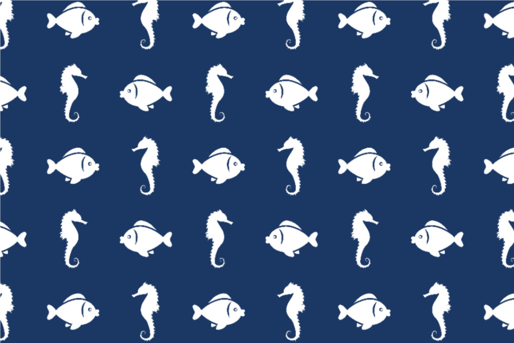 Outdoorstoff Marine-Welt - Meeresbewohner