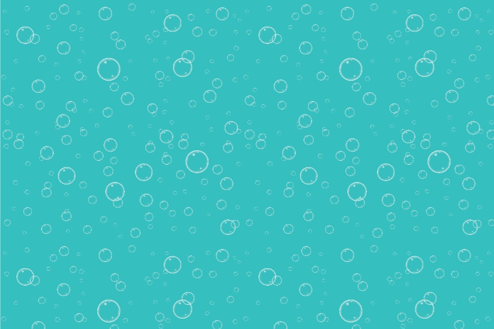 Dekostoff - Luftblasen