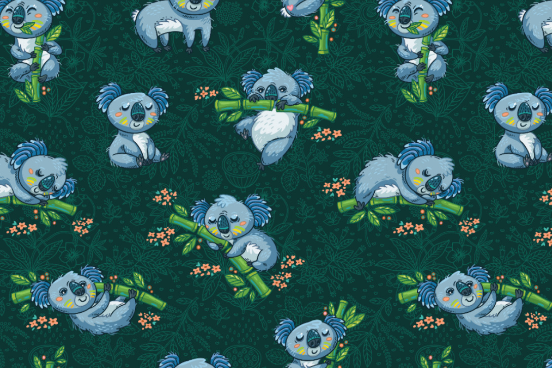 Fleece-Stoff - Süße Koalas