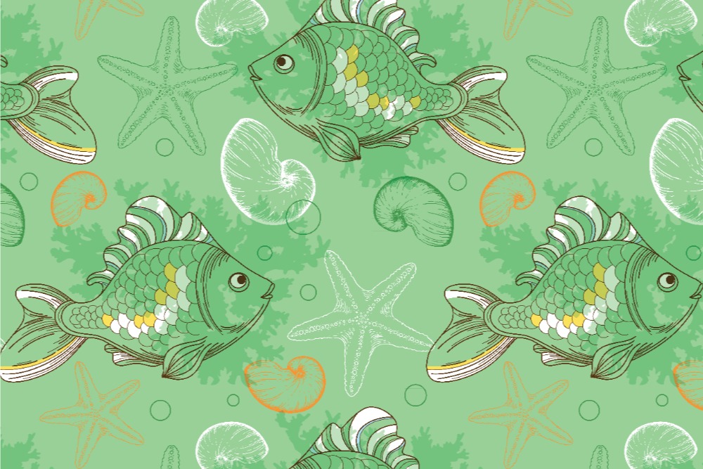 Dekostoff - Meeresbewohner