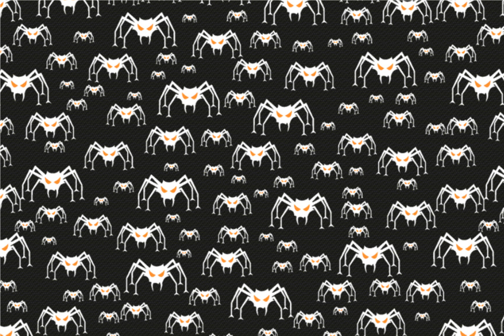 Universalstoff - Halloween-Spinnen