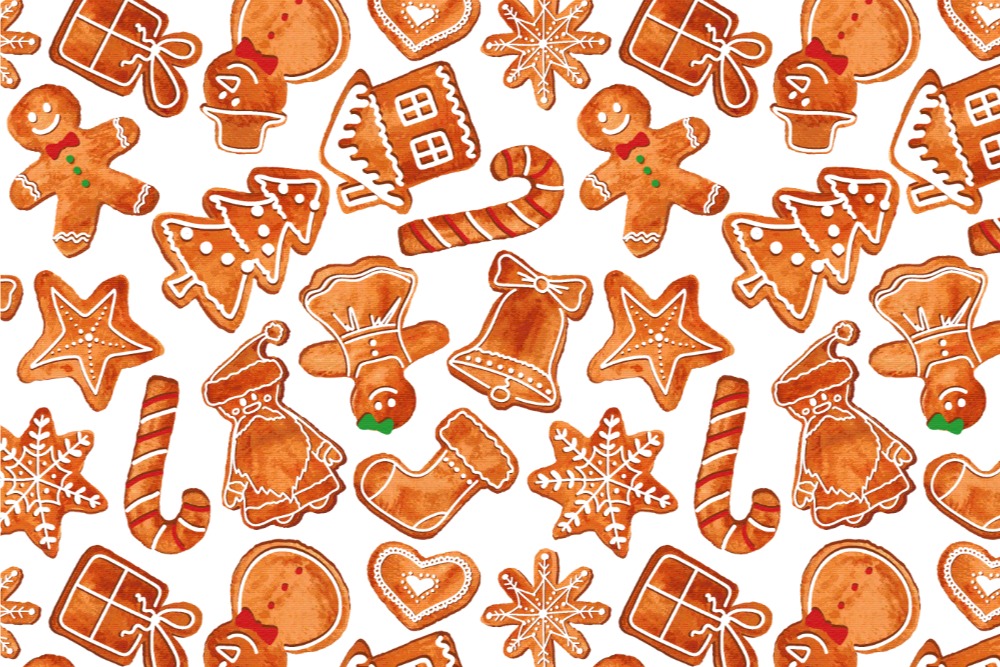 Dekostoff - Weihnachtsgebäck