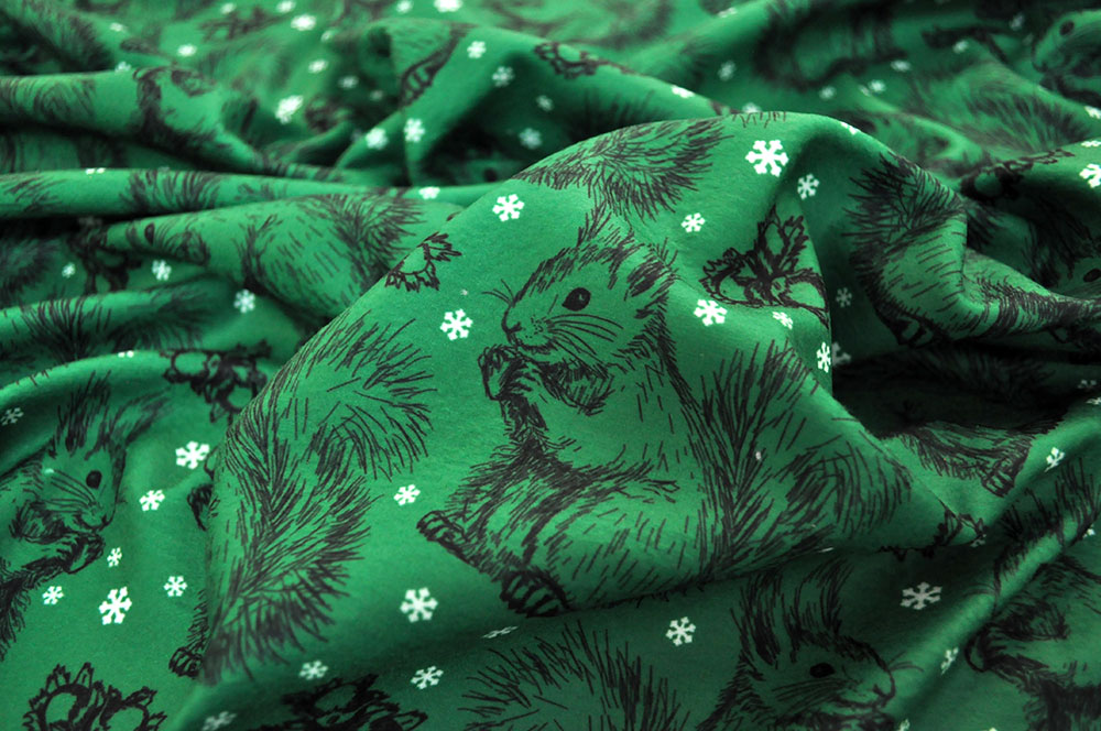 Wärme-Fleece - Eichhörnchen im Winter