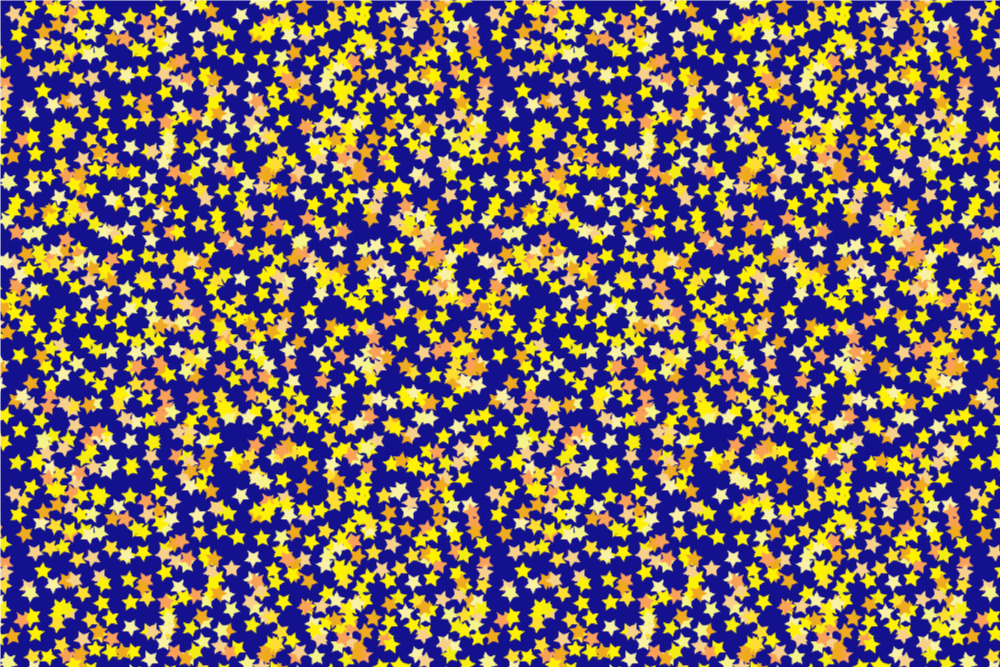 Wärme-Fleece - Sternenkonfetti