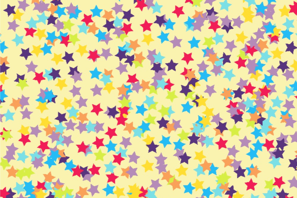 Wärme-Fleece - Sternenkonfetti