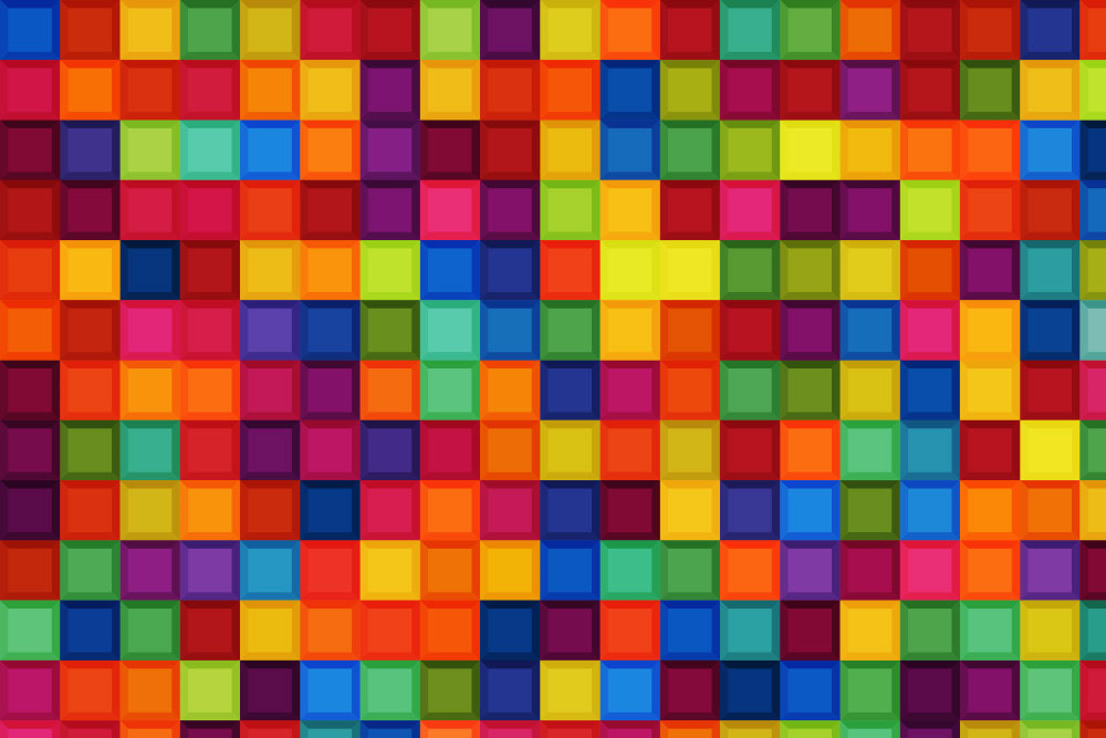 Universalstoff - Bunte Würfel