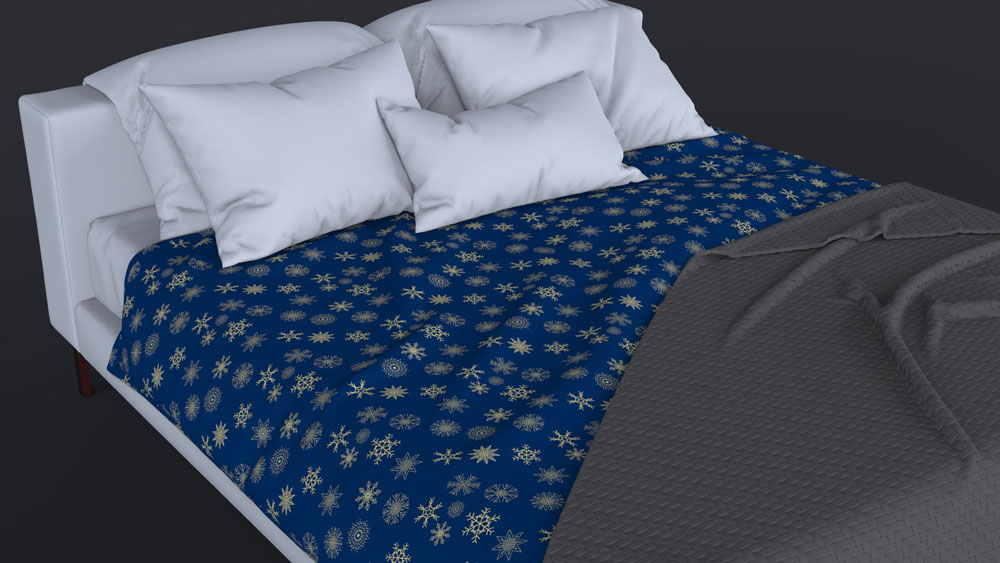 Wellness-Fleece - Schneekristalle