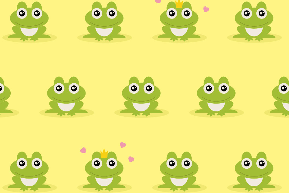 Baumwoll-Mundschutzstoff - Froschkönig