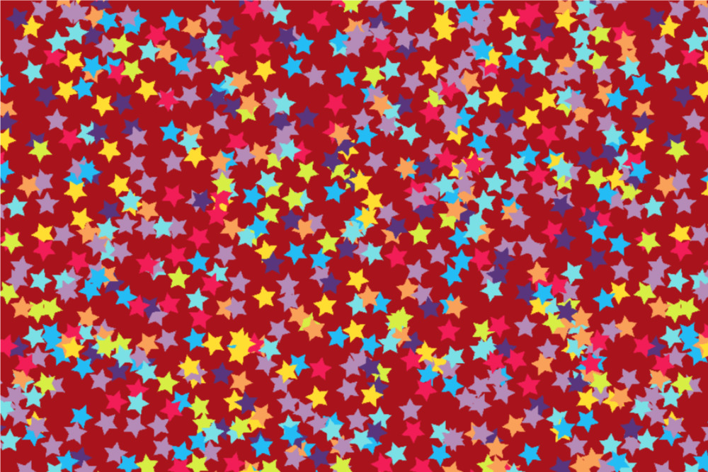 Wärme-Fleece - Sternenkonfetti