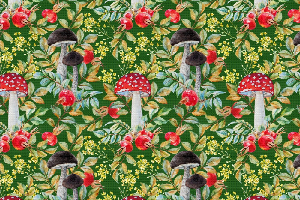 Dekostoff - Herbst-Wald