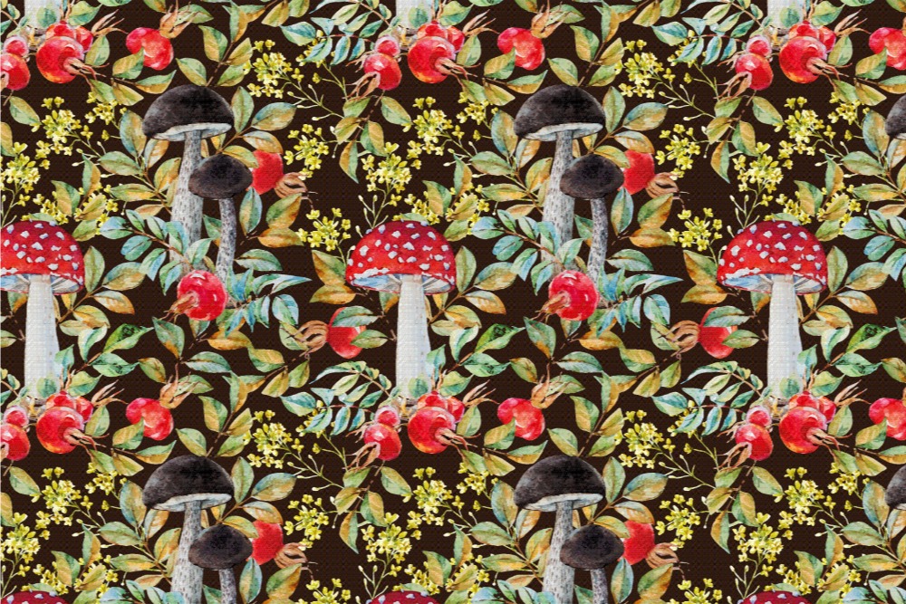 Dekostoff - Herbst-Wald