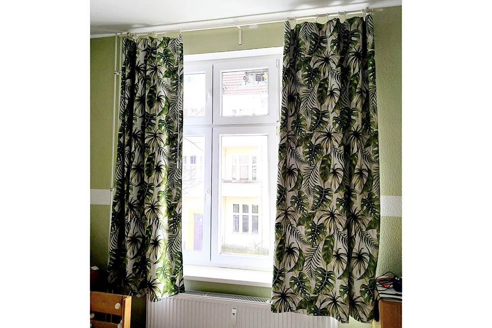 Blackout perm. schwer entflammbar - Monstera-Wald