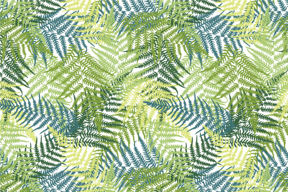 Outdoorstoff - Farnblätter